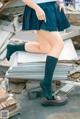 Coser@蠢沫沫 (chunmomo) Vol.035: 天台JK (40 photos)